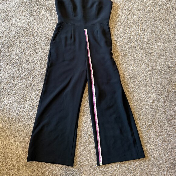 Tahari Classic Black Jumpsuit with Pockets Size 8P - Picture 9 of 12